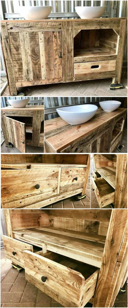 Pallet Bathroom Cabinet Designs Pallets Pro 2778